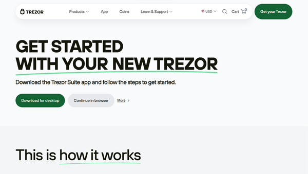Trezor.io/Start — Starting Up Your Device | Trezor®